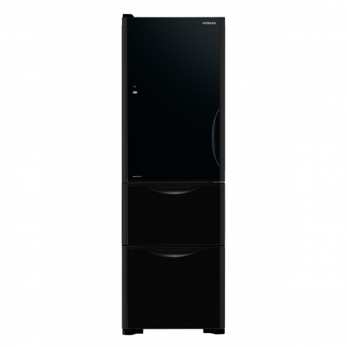 HITACHI HR3N5342DAL-GBKHK(Glass Black Color) 269L 3-Door Refrigerator(Left hinge)