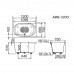 Japan INAX Grasty N ABN-1200/W91 Bathtub 1200x750x570mm White Japan INAX Grasty N ABN-1200/W91 Bathtub 1200x750x570mm White