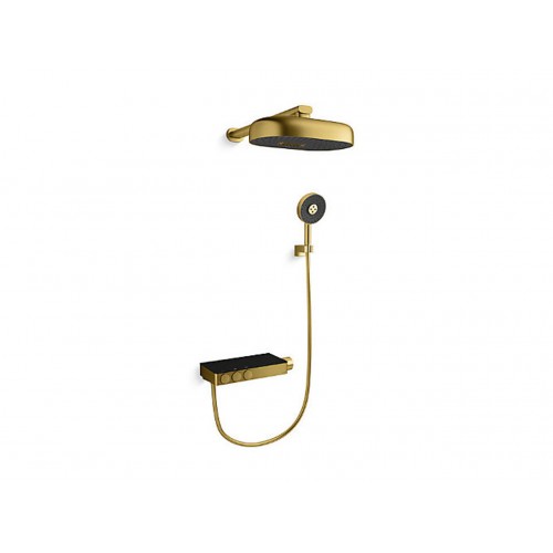 Kohler K-26330T-9-2MB ANTHEM Dual Port Wall Mounted Thermostatic Dual Shower Faucet (Roman Brass)
