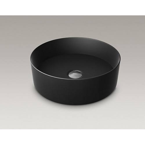 Kohler K-90012T-HB1 MICA 16” Round Vessel Lavatory (Honed Black) Kohler K-90012T-HB1 MICA 16” Round Vessel Lavatory (Honed Black)