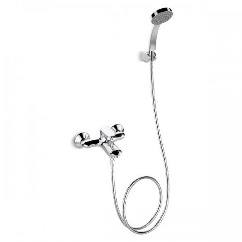 Kohler Kumin K-99460T-4-CP 掛牆式單控浴缸龍頭連手持花灑組件 Kohler Kumin K-99460T-4-CP 掛牆式單控浴缸龍頭連手持花灑組件