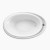 America KOHLER Portrait K-1190T Acrylic Bathtub with Waste 1829x1168x652mm White