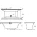 KOHLER 美國 Evok K-15341T 嵌入式纖維浴缸連去水 1500x750x514mm 白色