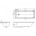 KOHLER 美國 Reach K-15848T 嵌入式纖維浴缸連去水 1700x700x460mm 白色