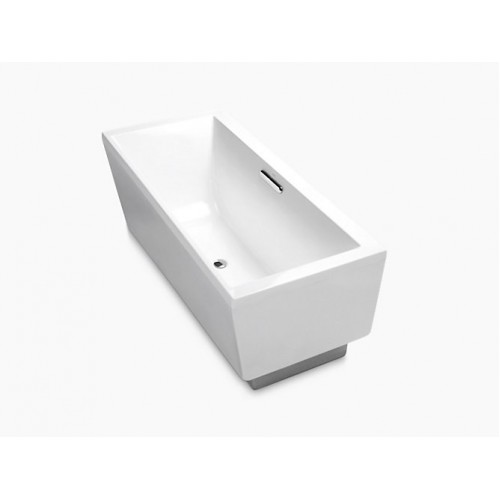 KOHLER 美國 Evok K-18343T 獨立式纖維浴缸連去水 1675x762x610mm 白色