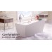 KOHLER 美國 Comfortable 45599T-GR58 獨立式纖維浴缸連去水 1350x800x732mm (灰色浴枕、扶手)