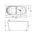 KOHLER 美國 Comfortable 45599T-GR58 獨立式纖維浴缸連去水 1350x800x732mm (灰色浴枕、扶手)
