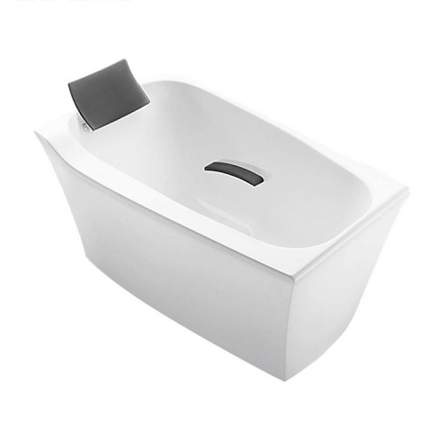 KOHLER 美國 Comfortable 45599T-GR58 獨立式纖維浴缸連去水 1350x800x732mm (灰色浴枕、扶手)