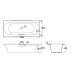 KOHLER 美國 Volute K-99210T-GR 嵌入式生鐵浴缸連扶手及去水 1800x800x430mm 白色 KOHLER 美國 Volute K-99210T-GR 嵌入式生鐵浴缸連扶手及去水 1800x800x430mm 白色