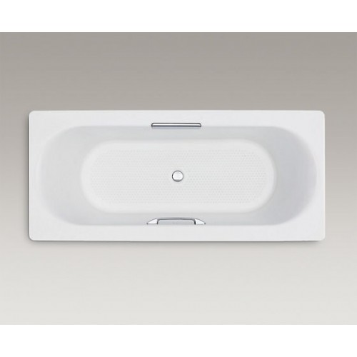 KOHLER 美國 Volute K-99210T-GR 嵌入式生鐵浴缸連扶手及去水 1800x800x430mm 白色 KOHLER 美國 Volute K-99210T-GR 嵌入式生鐵浴缸連扶手及去水 1800x800x430mm 白色