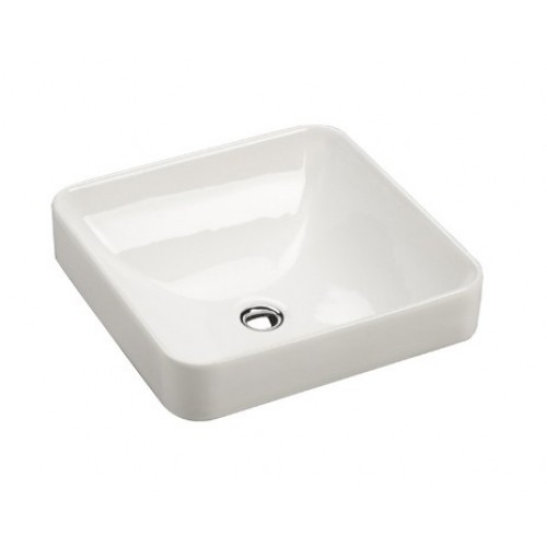KOHLER 美國 Forefront K-2661X 方型檯上面盆 413x413x82mm 白色 KOHLER 美國 Forefront K-2661X 方型檯上面盆 413x413x82mm 白色