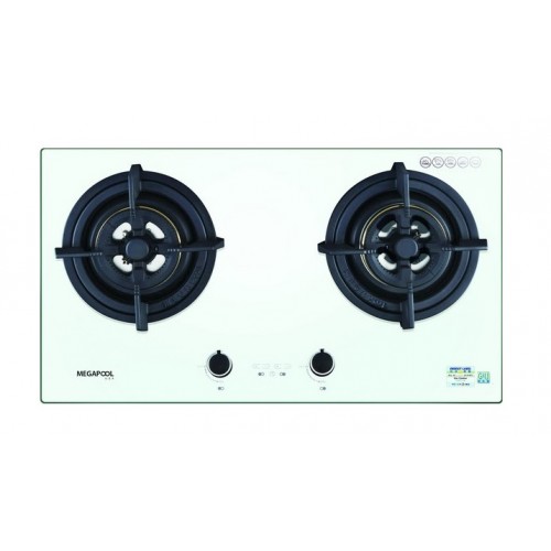 MEGAPOOL M28T WH 白色玻璃面嵌入式煮食爐 (煤氣)