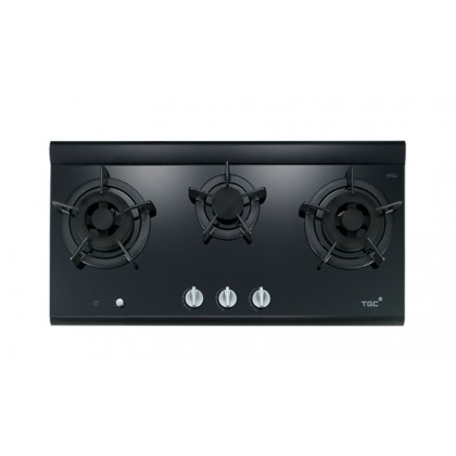 TGC MEGA-i3 Black Built-in 3-Burner Town Gas Hob