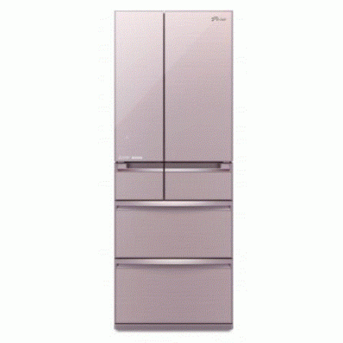 MITSUBISHI  MR-WX61Z (Glass Rose Pink Color) 485L Multi-door Refrigerator
