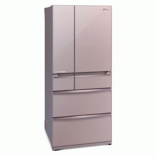 MITSUBISHI  MR-WX71Y  (Glass Rose Pink Color) 543L Multi-door Refrigerator