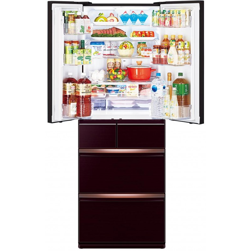 e Sale Hk 780 Mitsubishi Mr Wx52d Br Glass Dark Brown 416l Multi Door Refrigerator