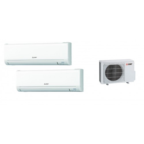 MITSUBISHI 1HP+1HP Indoor Unit+ 2HP Outdoor Unit Power Multi (Multi-Split Air Conditioner)