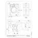 Mia Cucina MWD860B 8/6kg 1400rpm Built-in Washer Dryer
