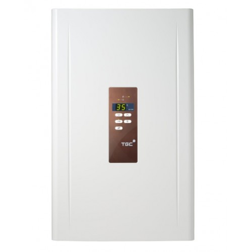 TGC NSW16HD WG White with copper rose panel Temperature-modulated Superslim Gas Water Heater