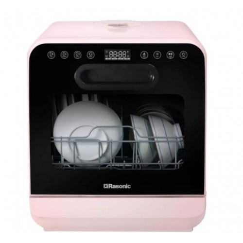 RASONIC RDW-J6P (Pink) Free-standing Dishwasher
