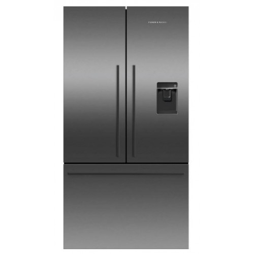 Fisher & Paykel RF610ADUB5 545L Black French Door Fridge with Ice & Water