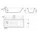 Spain ROCA Continental 212914 Cast-Iron Bathtub 1400mmx700mm White Made in Europe