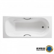 Spain ROCA Malibu 231070 Cast-Iron Bathtub with Grip 1600mmx750mm White Made in Europe