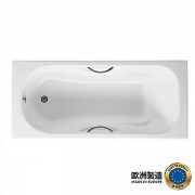 Spain ROCA Malibu 233450 Cast Iron W/Grips Bath 1600x700mm White Made in Europe