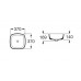 Roca RO-3.27502-WT Countertop Basin 370 x 370 x 140mm