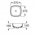 Roca RO-A327502000 Countertop Basin 370 x 370 x 140mm Roca RO-A327502000 Countertop Basin 370 x 370 x 140mm