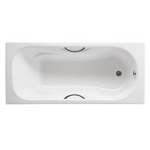 Spain ROCA Malibu 231570 Cast-Iron Bathtub With Grips 1500mmx750mmx420mm White