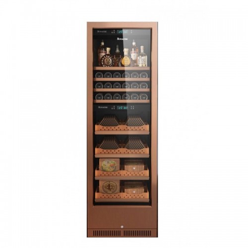 ROYALTEK RT168B-RG Signature series 2-in-1 Wine & Cigar Cabinet (Rose Gold)