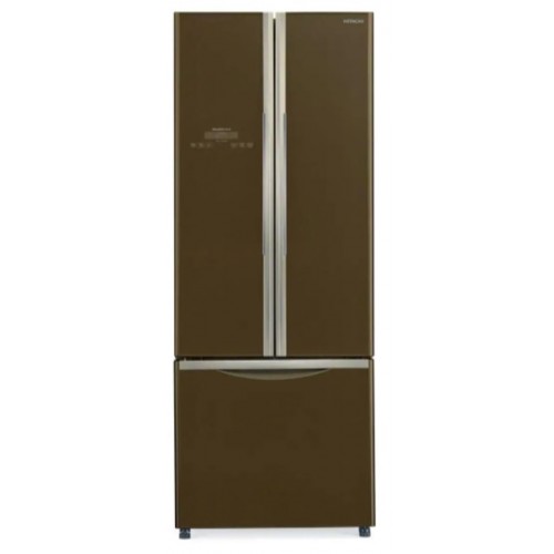 HITACHI R-WB490P9H (Glass Brown Color) 388L French Bottom Freezer Refrigerator