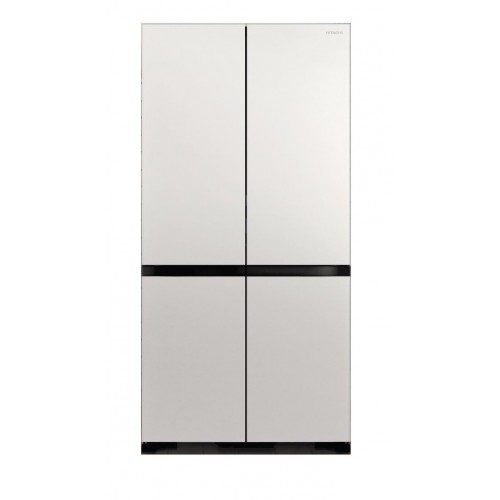 HITACHI R-WB640VH0X (Matt Glass White) 513L French Bottom Freezer Refrigerator