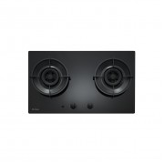 Mia Cucina SBM62GTEAM 76cm Double Burner Built-in Town Gas Hob