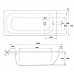 Smavit 意大利製造 Standard STD150A.GR 鋼板浴缸 1500x700x390mm 白色 (有防滑連扶手 SV-AN29) Smavit 意大利製造 Standard STD150A.GR 鋼板浴缸 1500x700x390mm 白色 (有防滑連扶手 SV-AN29)