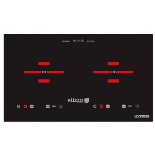 Kuzzo DG-289 B Black 73cm Built-in 2-zone Induction Hob