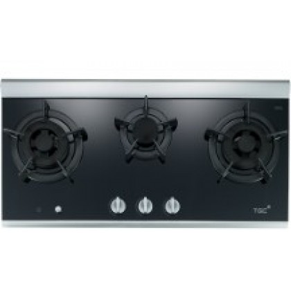 TGC MEGA-i3 Silver Built-in 3-Burner Town Gas Hob