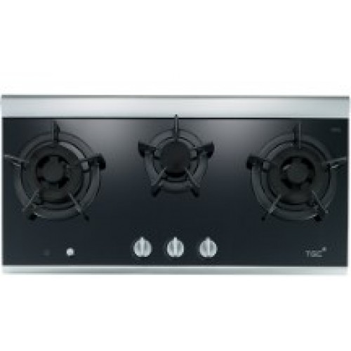 TGC MEGA-i3 Silver Built-in 3-Burner Town Gas Hob
