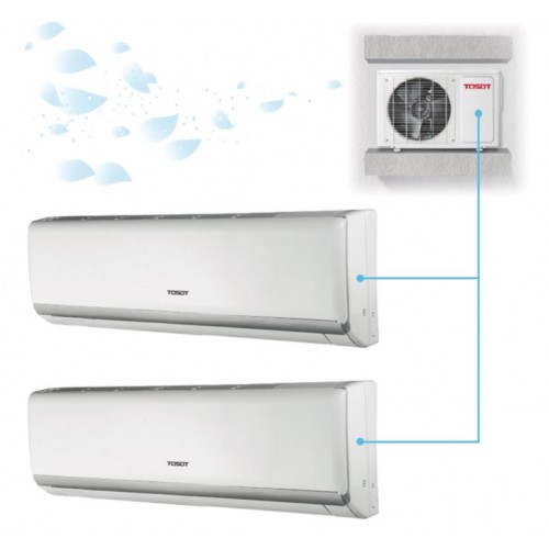 TOSOT 1HP+1.5HP Inverter Wall Mounted Multi Split Type Air conditioner(Heat Pump) S912H35
