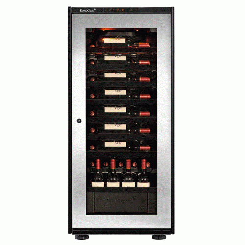 EURO CAVE V-INSP-M-7S-1S-SG Single Temperature Zone Wine Cooler (58 Bottles) (Stainless Steel Glass Door)