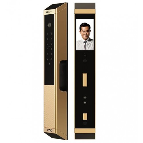 VOC V70 Max Palm Vein & Face Recognition Smart Door Lock (Desert Gold) (Authorized Installation)