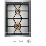 GAGGENAU VG425315SG+CKG420010 38厘米 嵌入式雙頭媒氣爐配不鏽鋼旋鈕