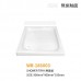 Walrus 186003 Ceramics Square Shower Tray including waste (LO-KT1118) 900x900mm white