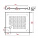 Walrus 華樂詩 186004 陶瓷長方形花灑盆 連去水 (LO-KT1118) 700x900x90mm 白色