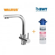 Walrus 500616WE-1 2合1濾水廚盆龍頭 配BWT Woda-Pure C-M 812568 鎂淨系列檯下式濾水器 (添加鎂)