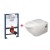 Hidra My MW10 掛牆座廁連廁板 配GROHE Rapid SL 38773 3合1藏牆矮架水箱