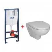Jika Lyra Plus 823380 掛牆座廁連廁板 配GROHE Rapid SL 38772001 3合1藏牆高架水箱