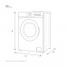 ELECTROLUX EWF7028M6GA 7kg 1200rpm UC100 Front Loading Washer with Vapour System Front Load Washer Electrolux EWF7028M6GA washing machine product dimensions diagram