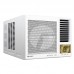 Gree 格力 GWF09P 1.0匹 R32 G-Panel 雙黑鑽 變頻淨冷 窗口式冷氣機 GREE 格力 GWF09P 窗口式冷氣機左斜角外觀及側面散熱孔